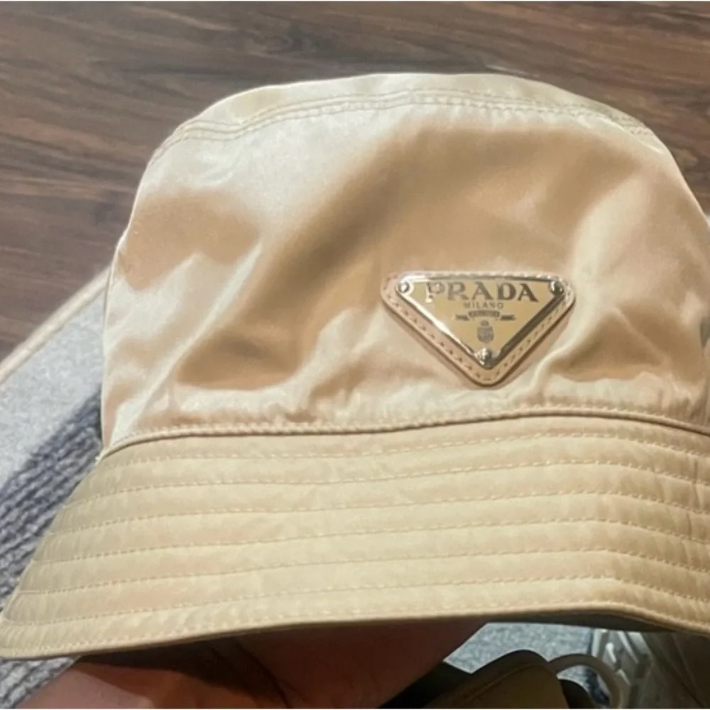 Prada Beige Bucket Hat - Picture 1 of 2